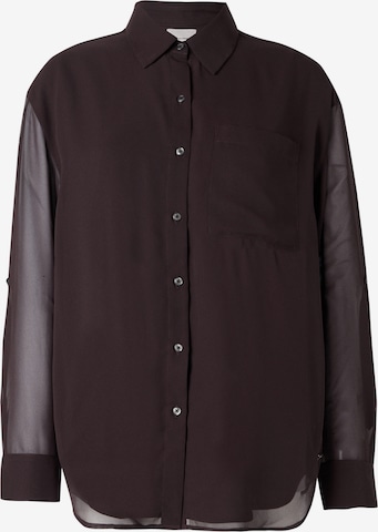 Calvin Klein Блузка в Коричневый: спереди