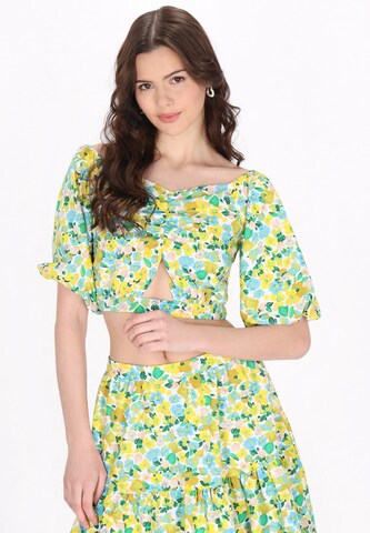 MYMO Blouse 'Spring Summer' in Mixed colors: front