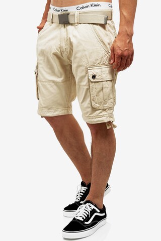 INDICODE JEANS Regular Shorts ' Abner ' in Beige