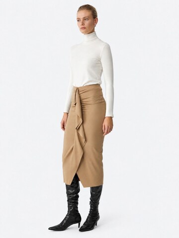 Jupe Ethiquet en beige