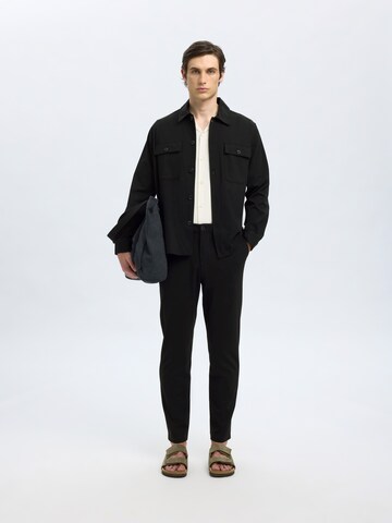 SELECTED - Slimfit Pantalón 'SLHLORENT' en negro