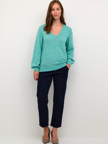 Cream Sweater 'Blu' in Green