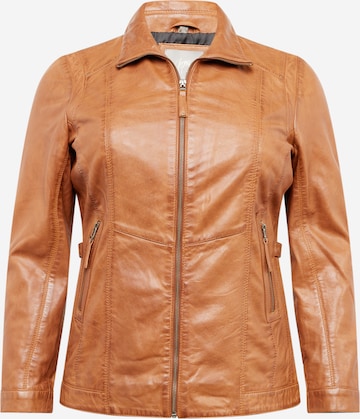 Veste mi-saison 'Yarike' Gipsy Comfort Line en marron : devant