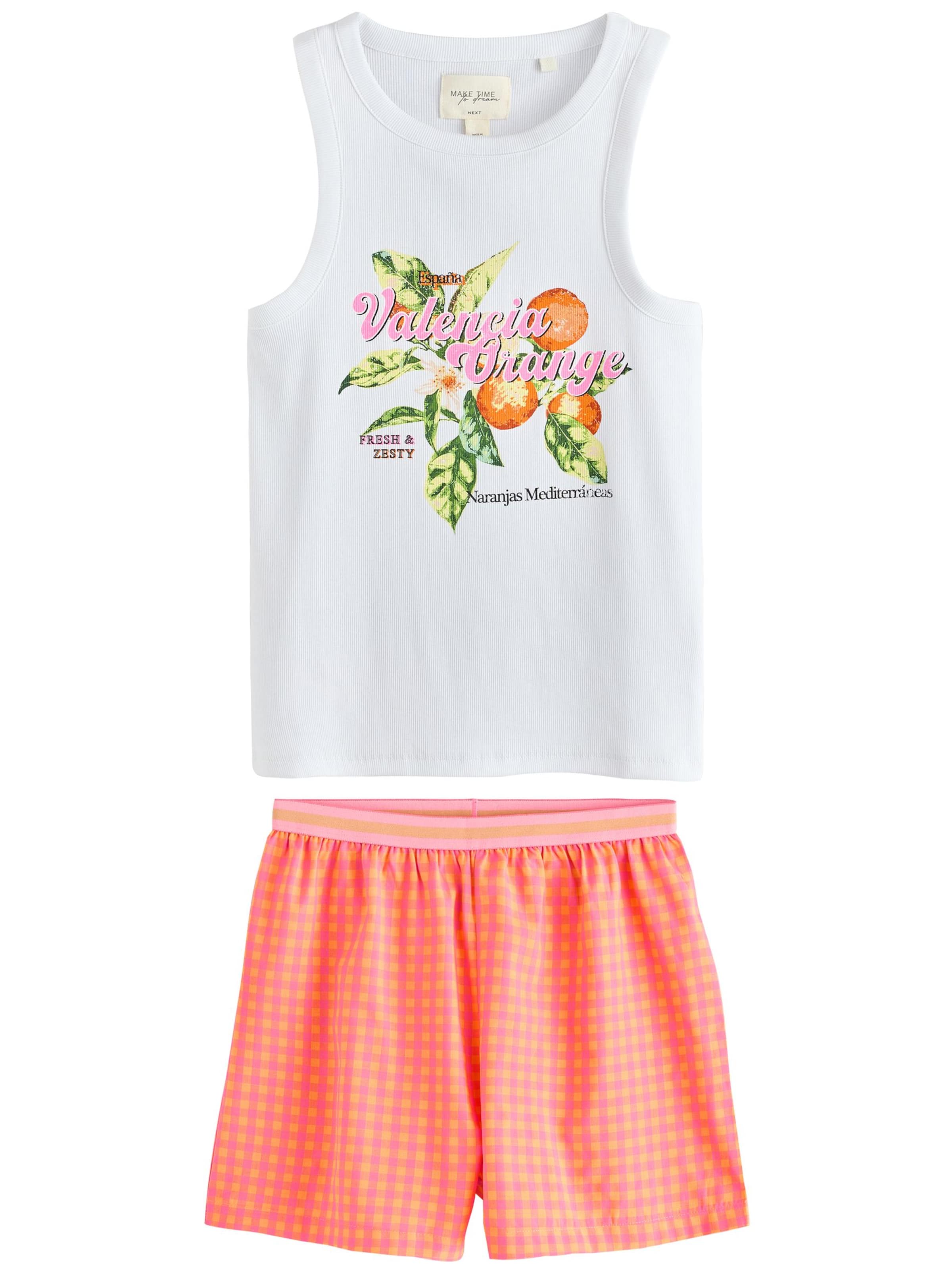 Next Kort pyjamas i orange: framsida
