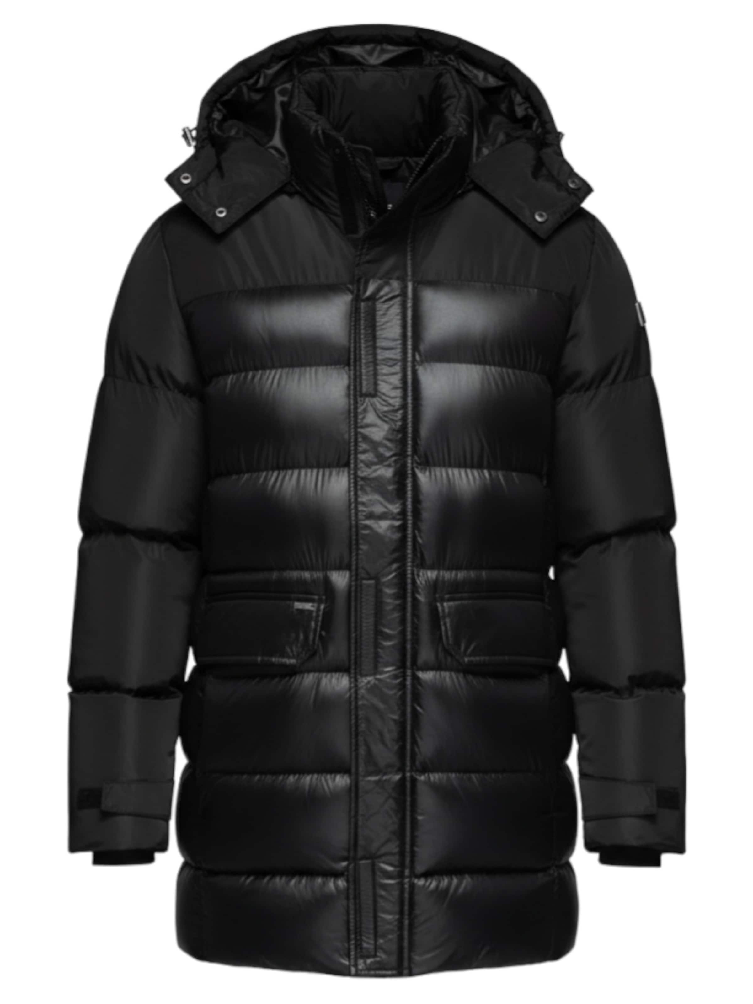 Veste d’hiver Ombre en noir : devant