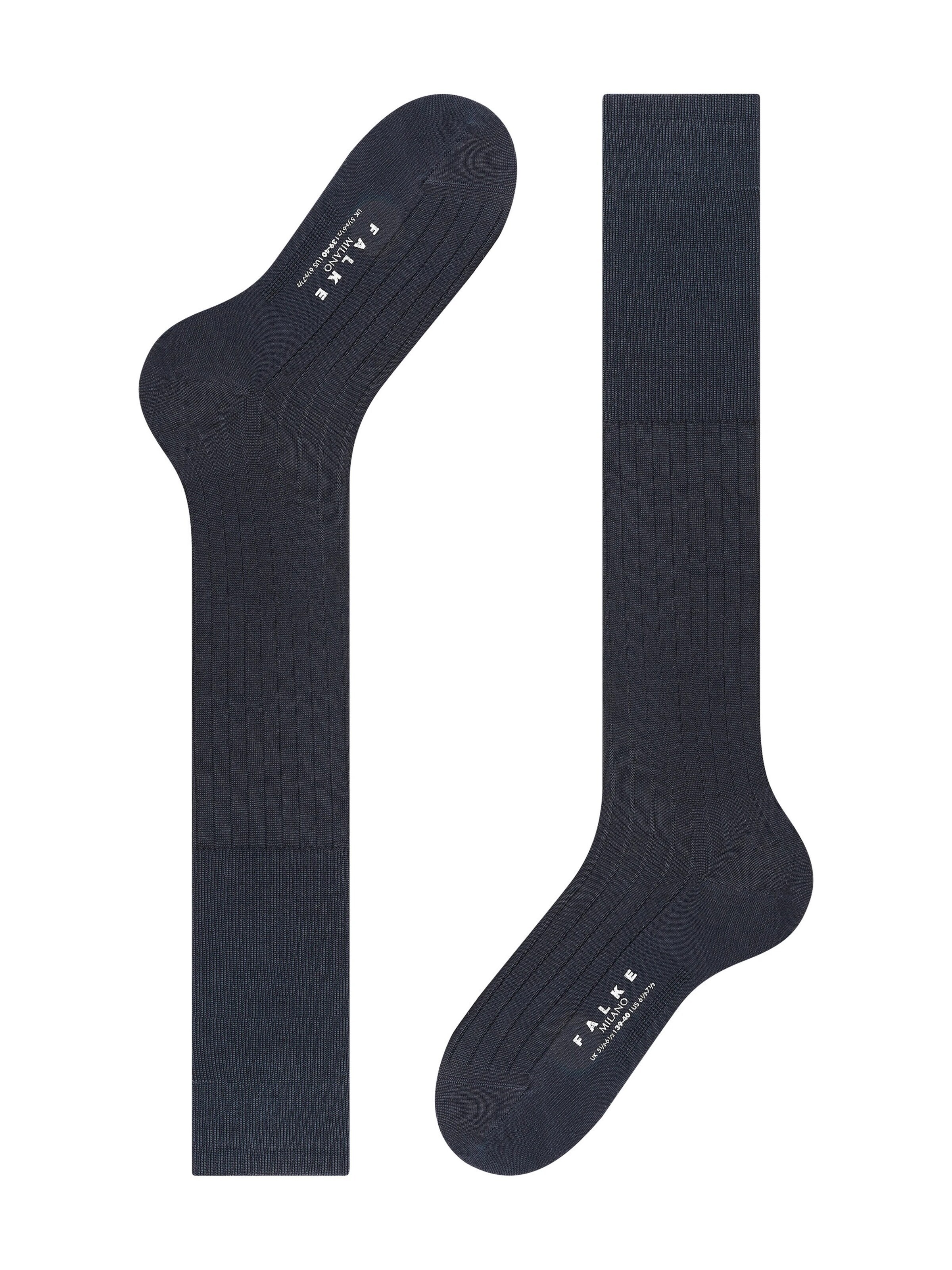 FALKE Knee High Socks 'Milano' in Blue
