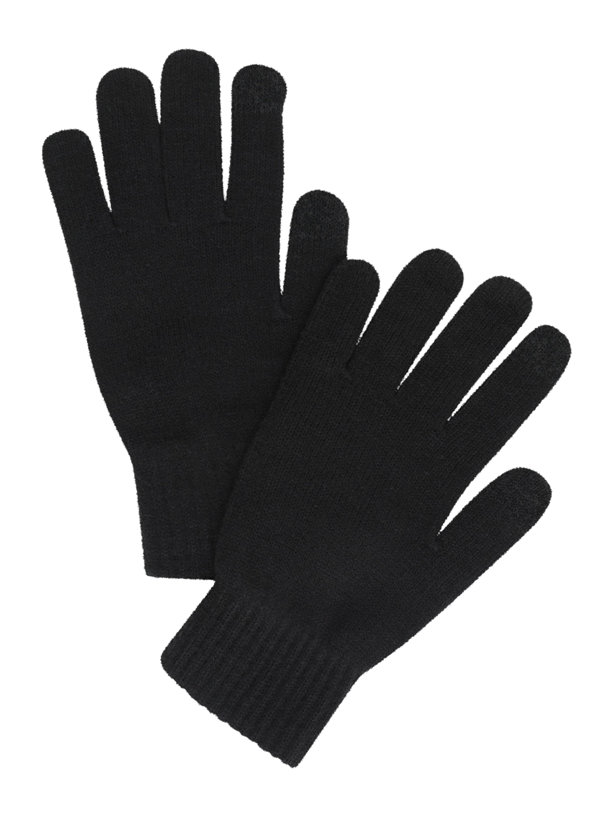 ABOUT YOU Rokavice 'Xaver' | črna barva: sprednja stran