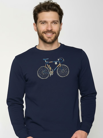 GREENBOMB Sweatshirt ' Wild Knut 2 ' in Blauw