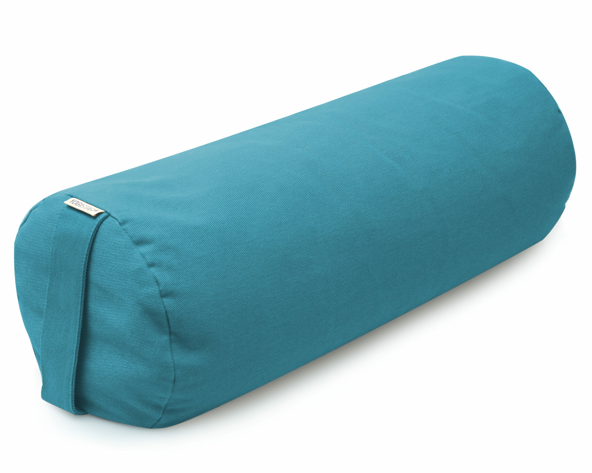 YOGISTAR.COM Pillow in Blue: front