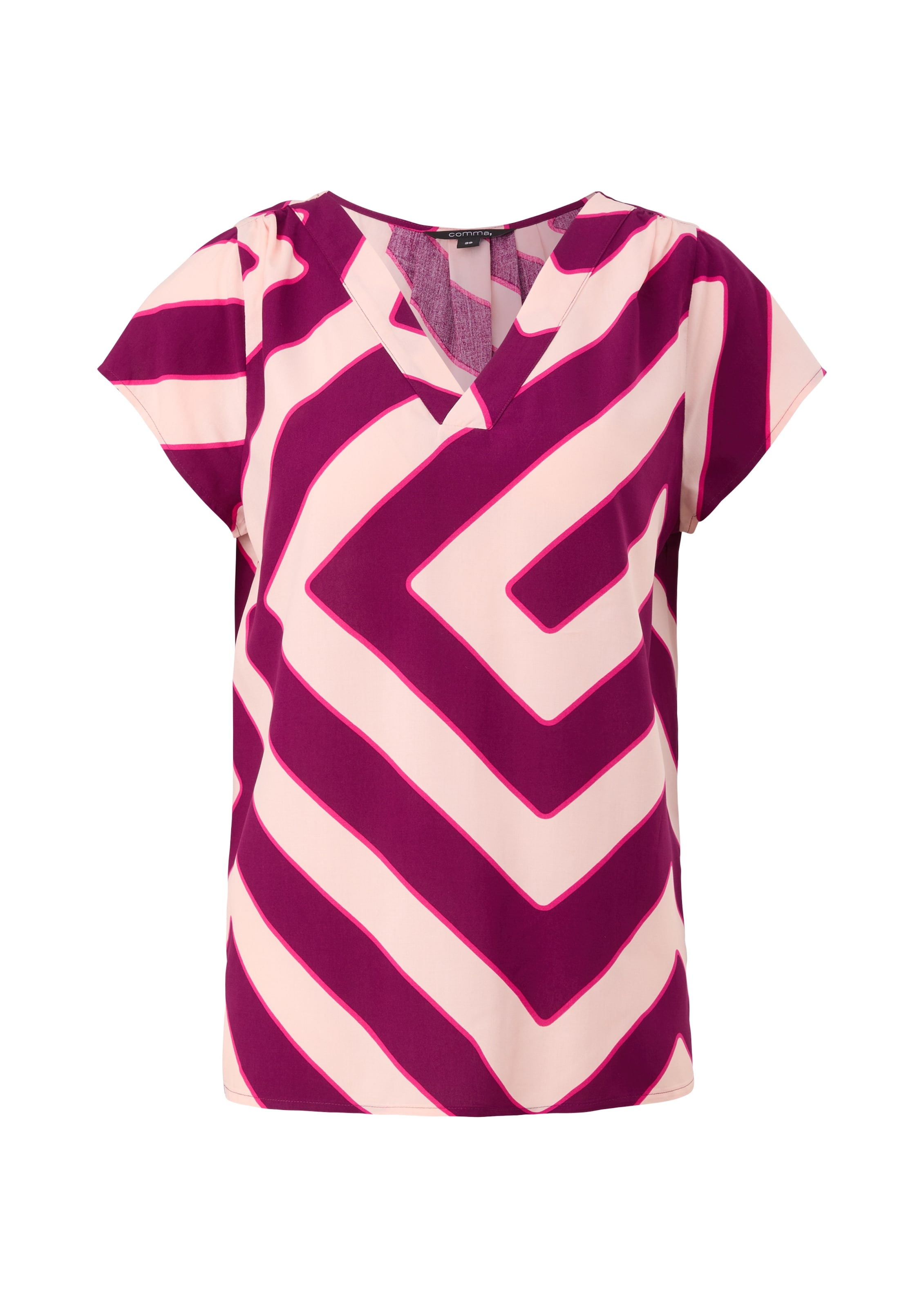 COMMA Blouse in Purple: front