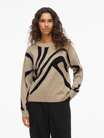 VILA Trui 'VITif' in Beige: voorkant