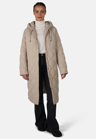 Fuchs Schmitt Between-Seasons Coat in Beige: front