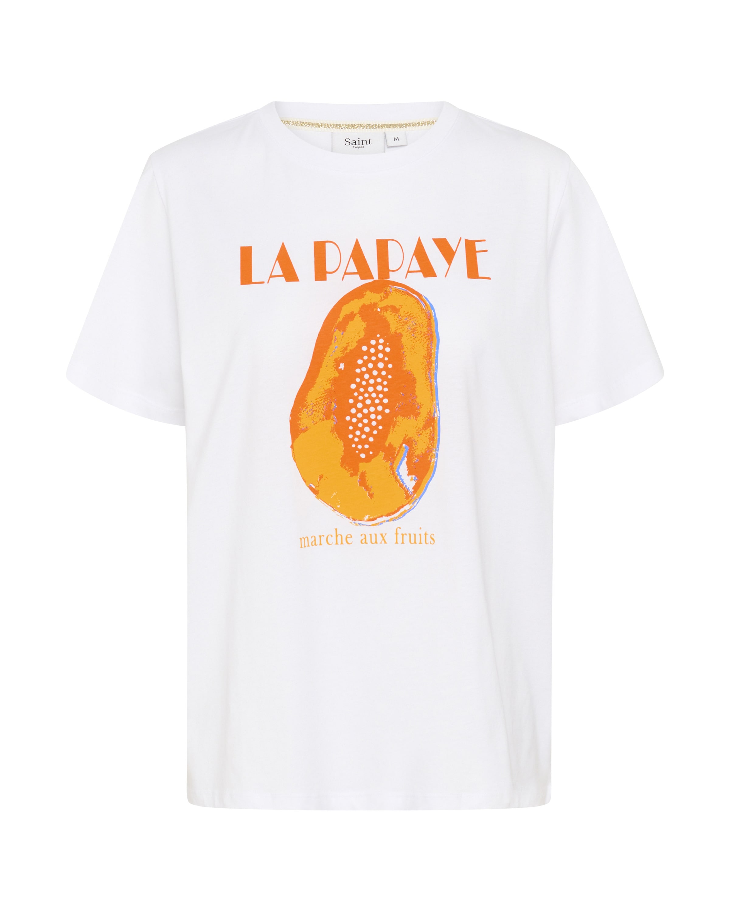 SAINT TROPEZ Tričko 'HardaSZ' - Biela: predná strana