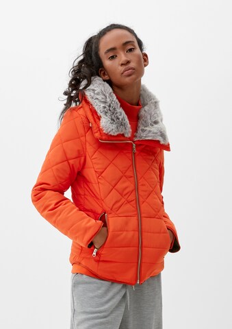 QS Winterjacke in Orange: Vorderseite
