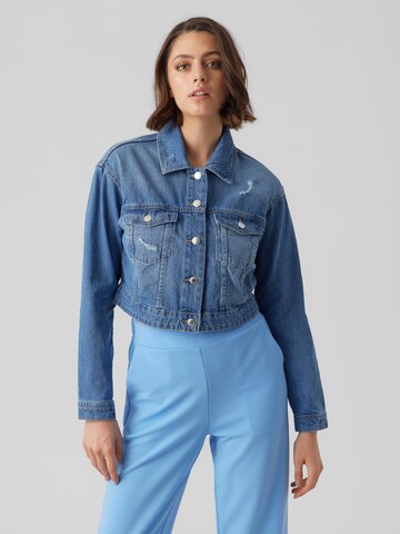 VERO MODA Tussenjas 'RUE' in Blauw: voorkant