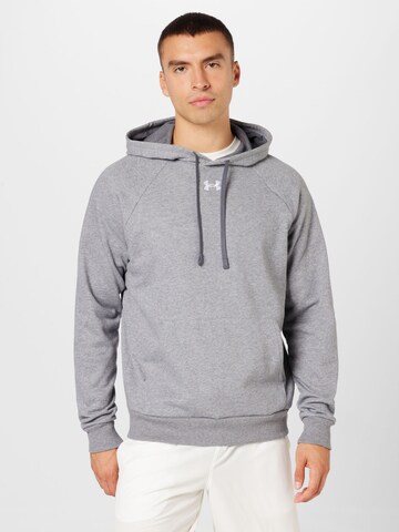 UNDER ARMOUR Athletic Sweatshirt in Grey: front