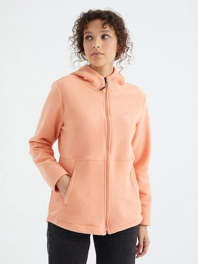 Tommy Life Fleece jas in M in de kleur Oranje, Productweergave