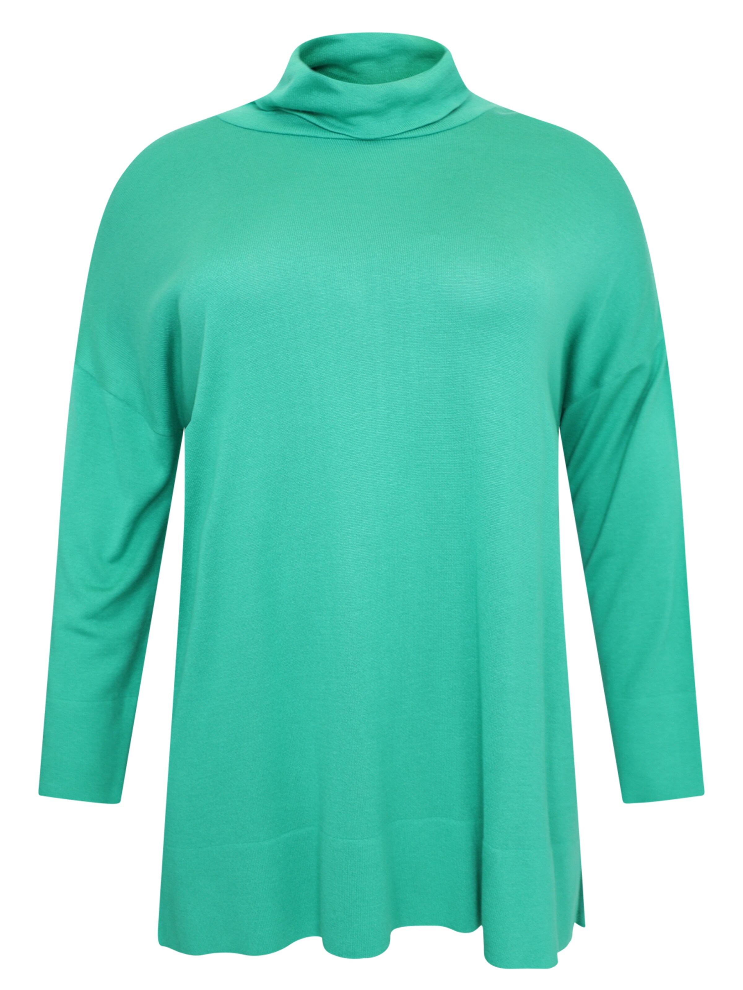 YOEK Sweater 'COSY' in Green: front
