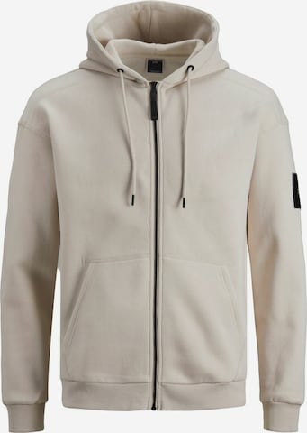 JACK & JONES Sweatjacke in Weiß: predná strana