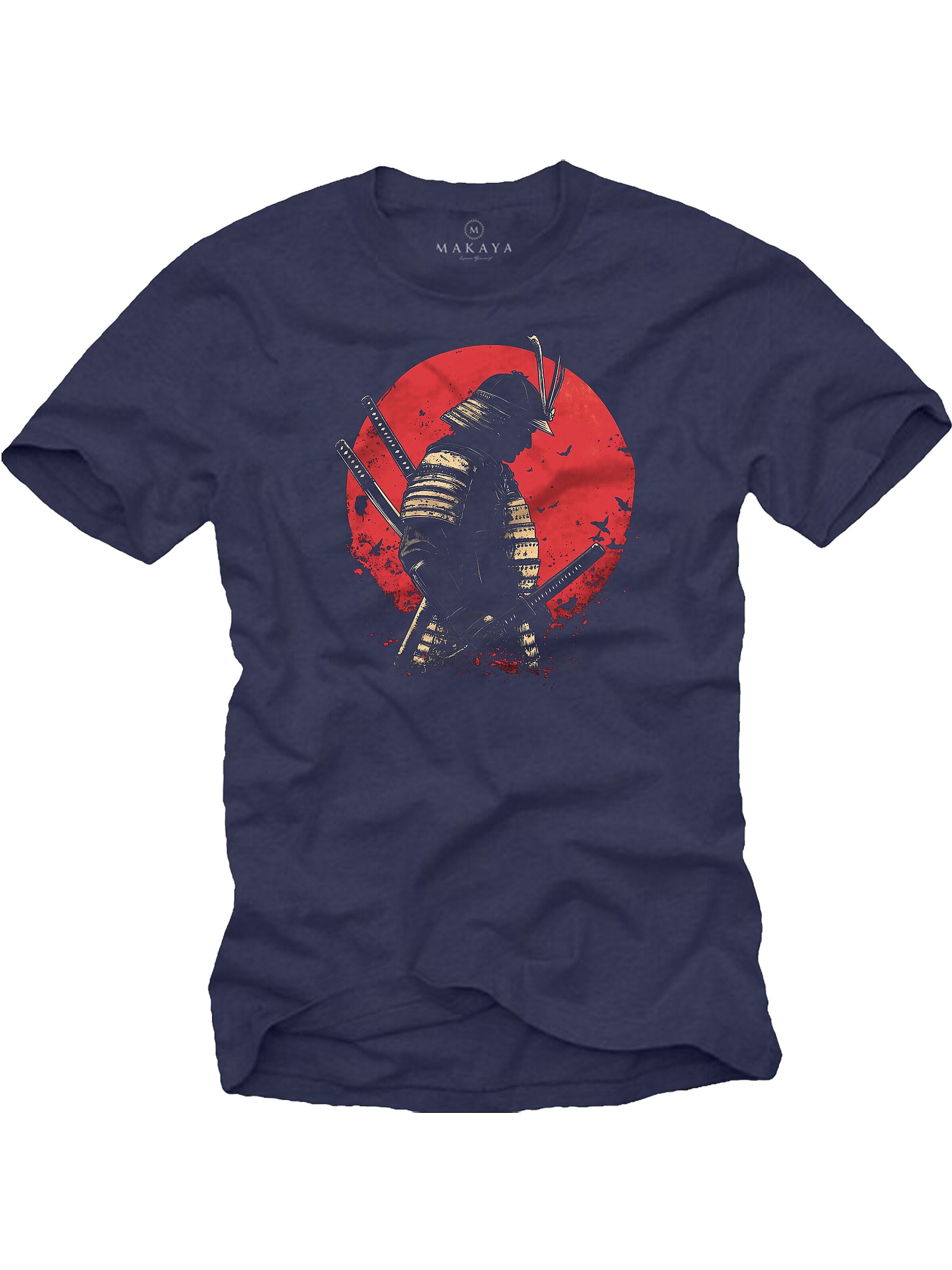 MAKAYA Shirt 'Samurai' in Blue: front