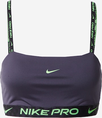 NIKE Bustier Biustonosz sportowy w kolorze szary: przód