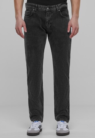 2Y Premium Regular Jeans in Schwarz: Vorderseite