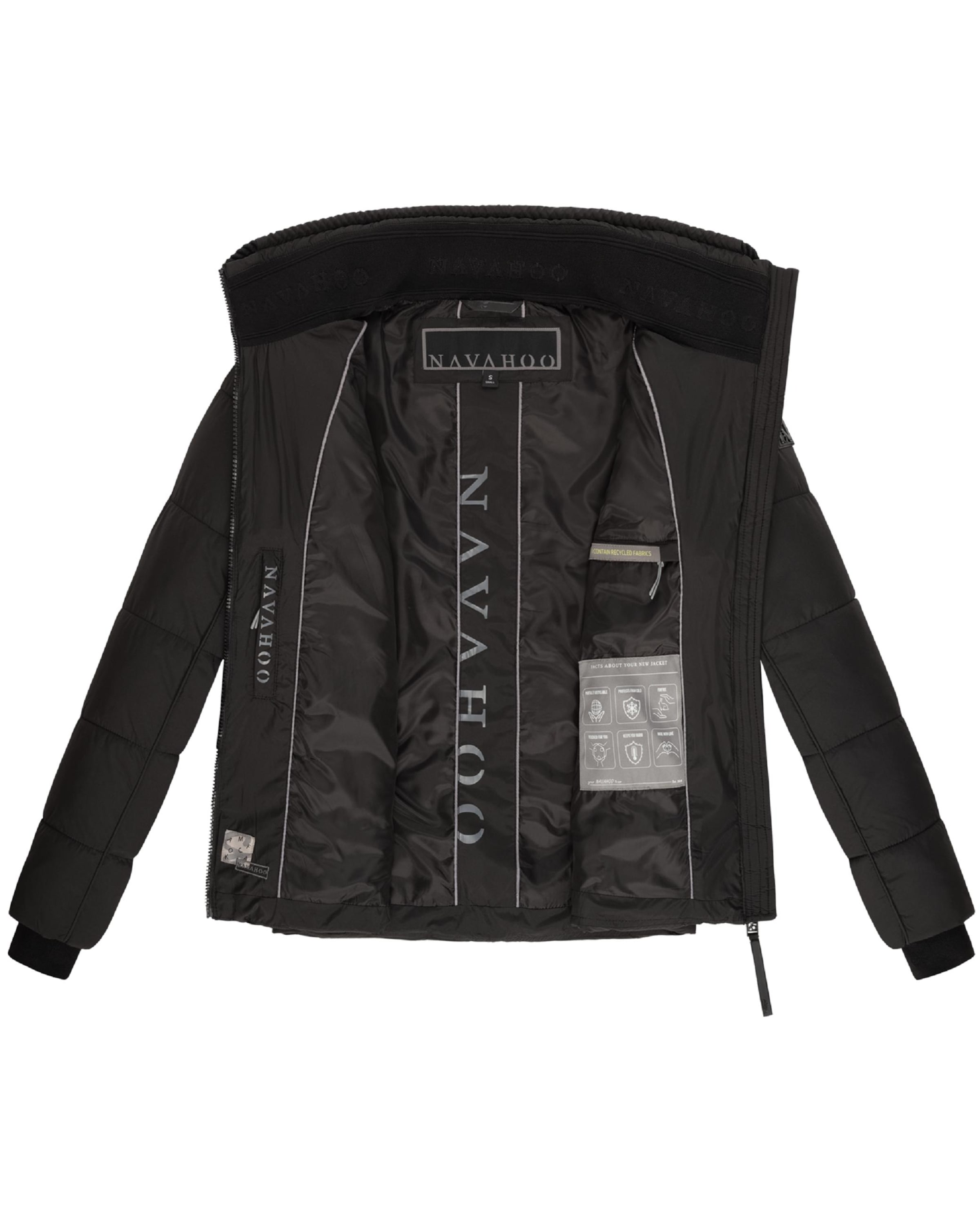 NAVAHOO Prechodná bunda 'Liebesfee 14' - Čierna