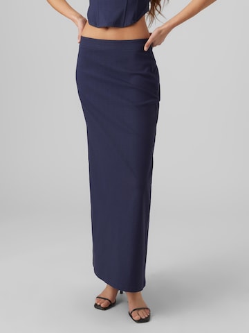 VERO MODA Rok 'Mathilde' in Blauw: voorkant