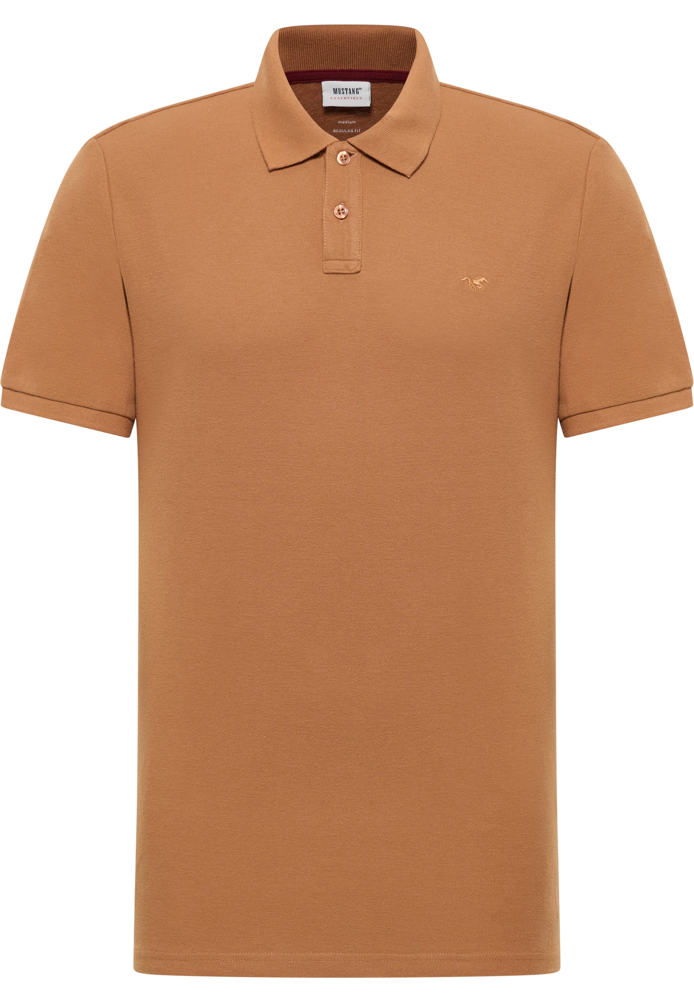 MUSTANG Poloshirt 'Palco' in Braun: Vorderseite