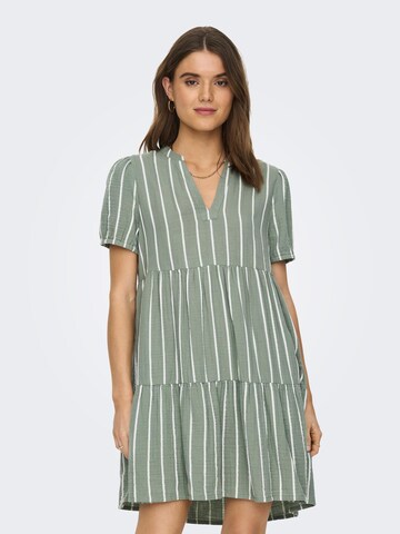ONLY Платье-рубашка 'Nora' в Зеленый: спереди