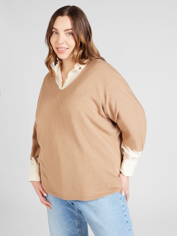 Pull-over 'Juliet' Z-One en beige : devant