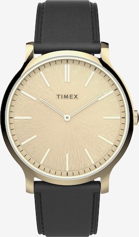 TIMEX Analog Watch ' Gallery City Collection ' in Gold: front