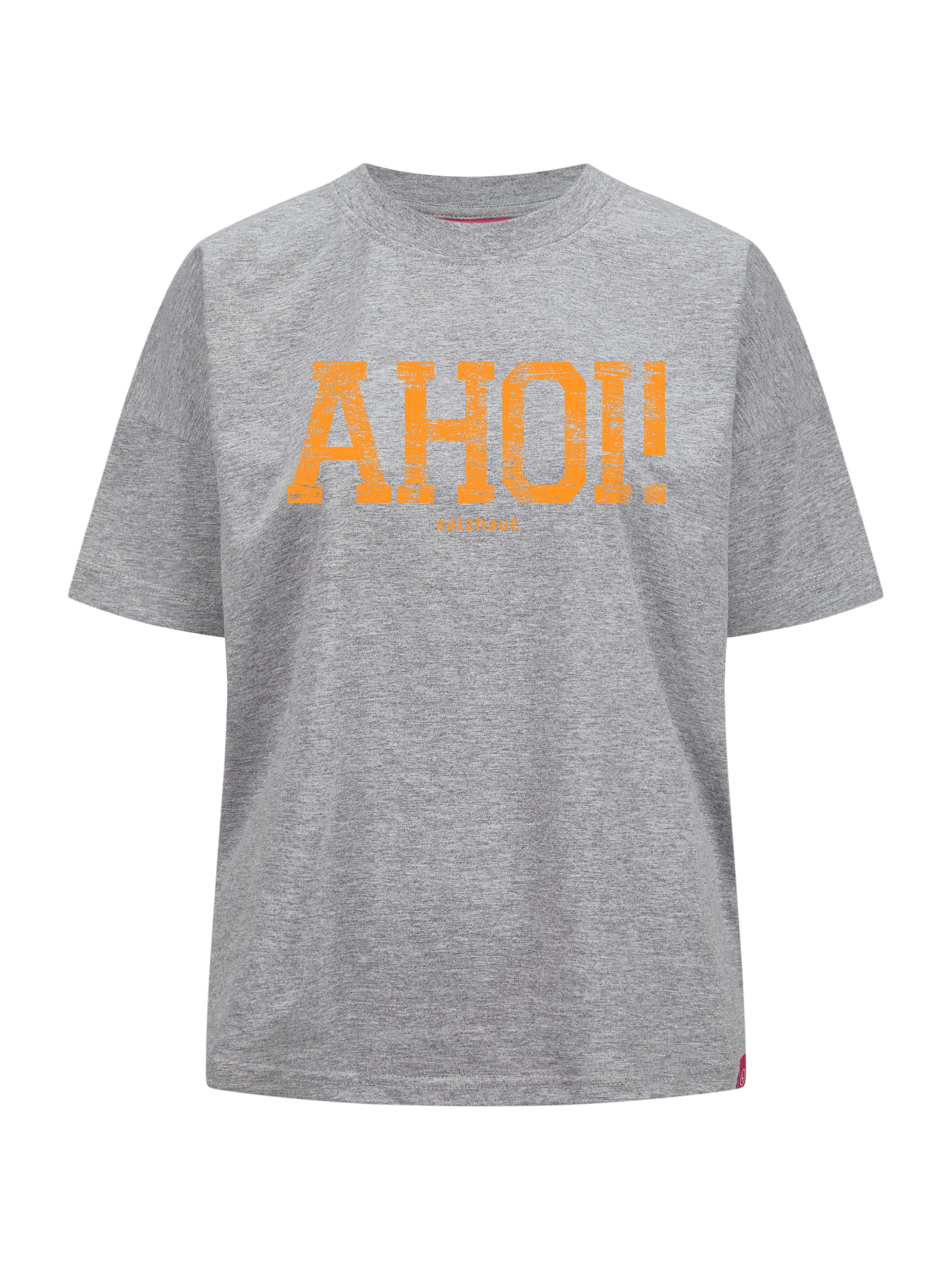 salzhaut T-Shirt in Grau: Vorderseite