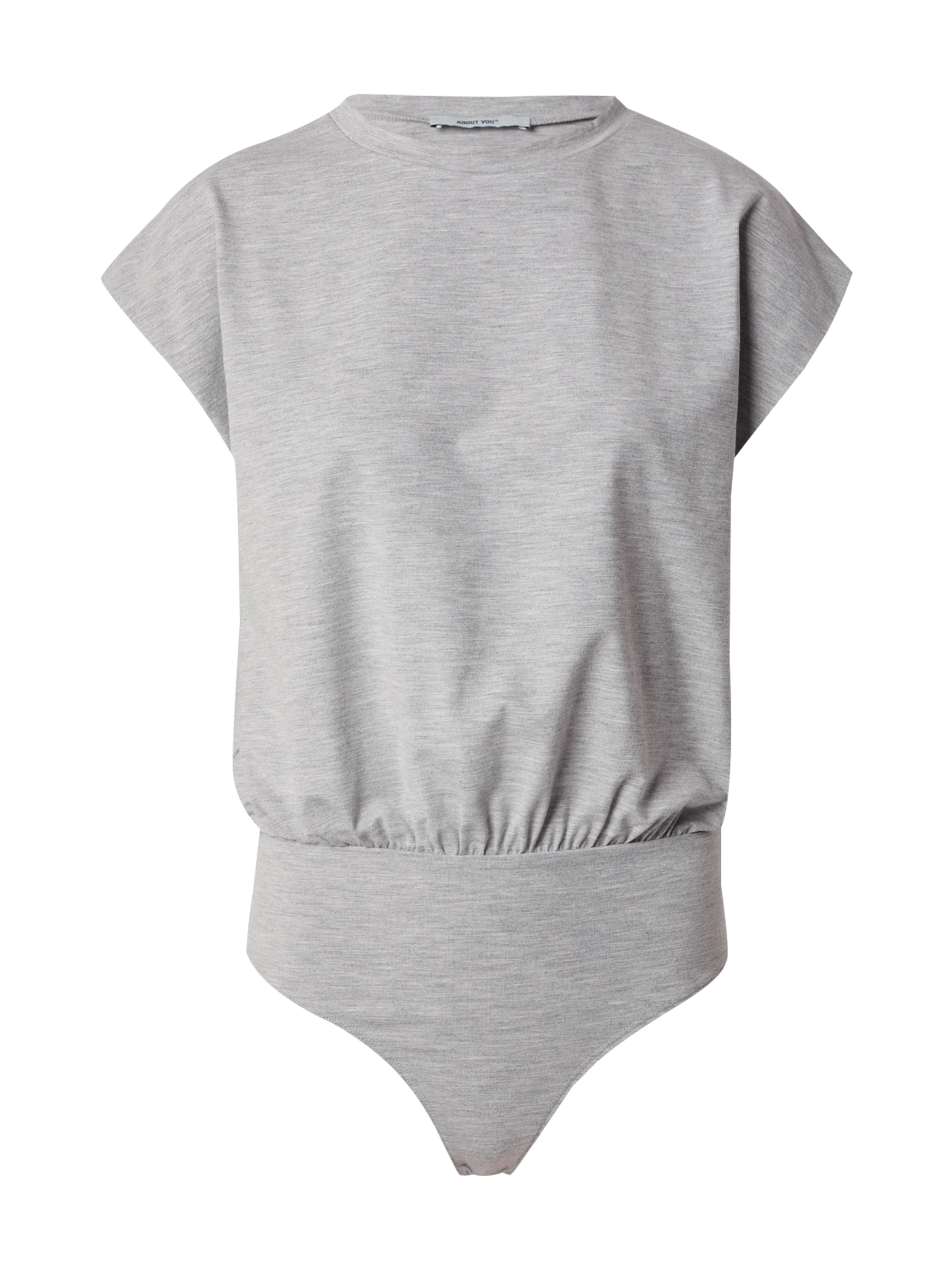 ABOUT YOU Bodi majica 'Marcella' | siva barva: sprednja stran