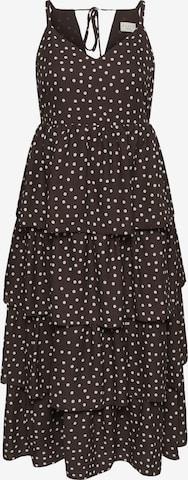 Robe 'Lory' KAFFE CURVE en marron : devant