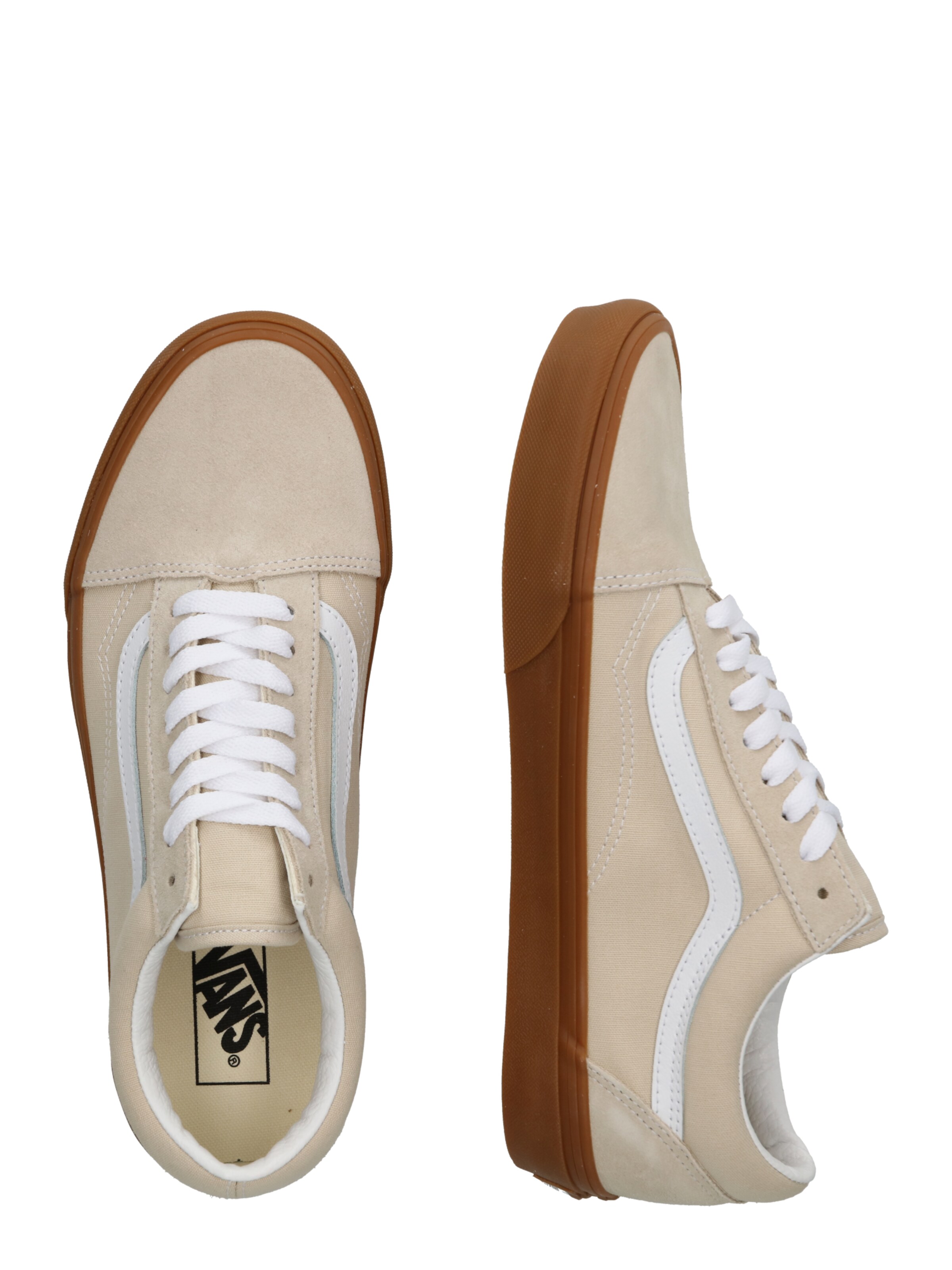 Baskets basses 'Old Skool' VANS en beige