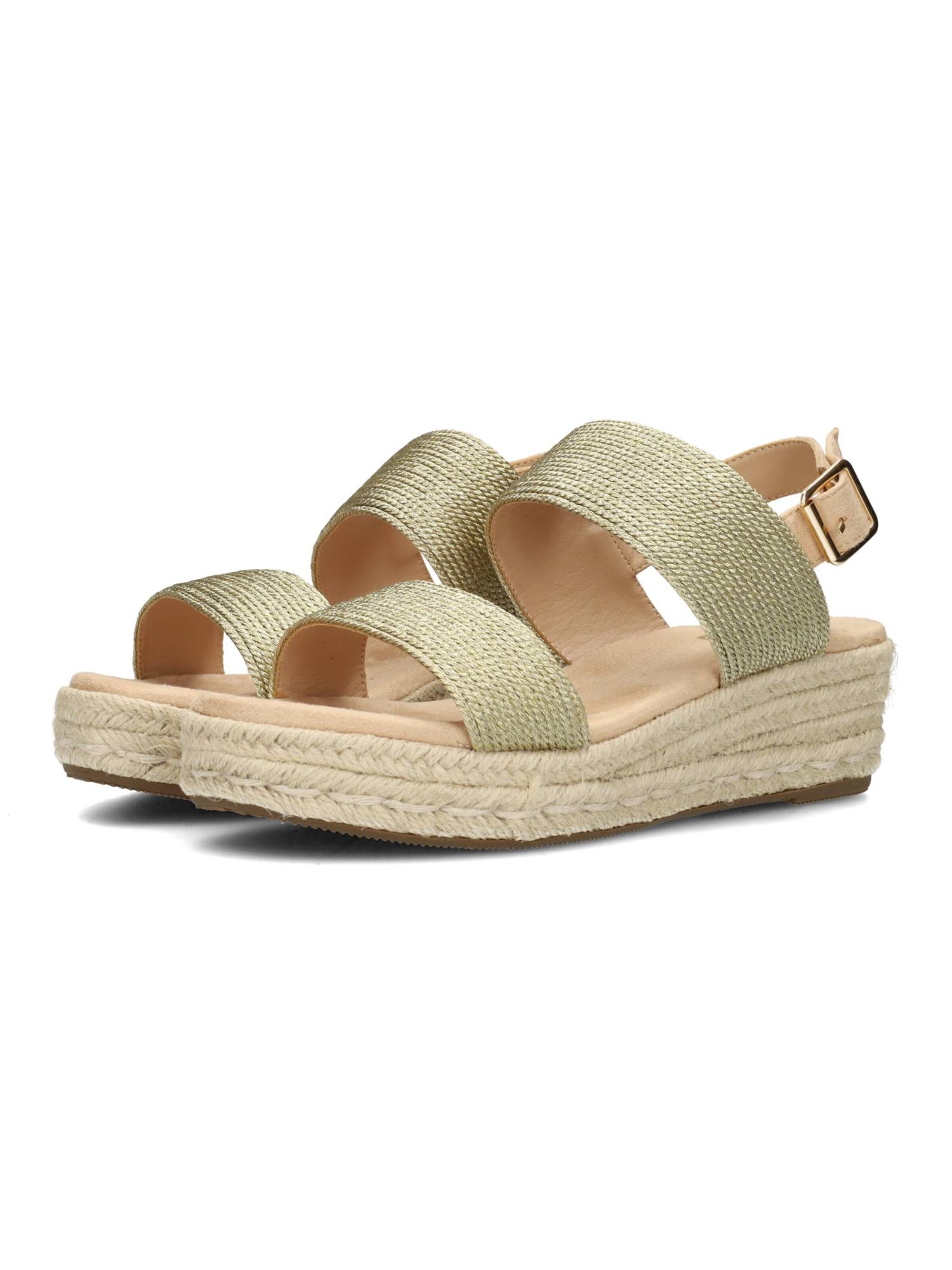 POSH by Poelman Strap Sandals 'Ceto' in Gold