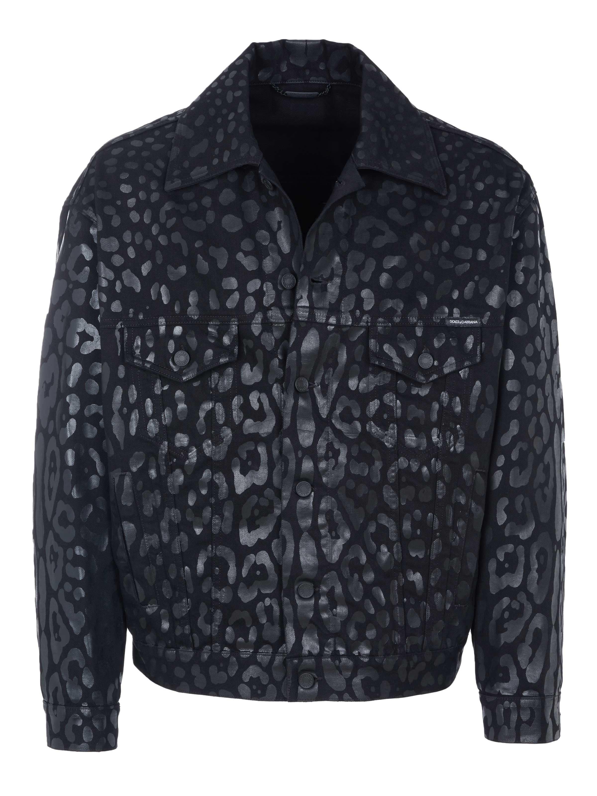 DOLCE & GABBANA Between-Season Jacket in Black: front