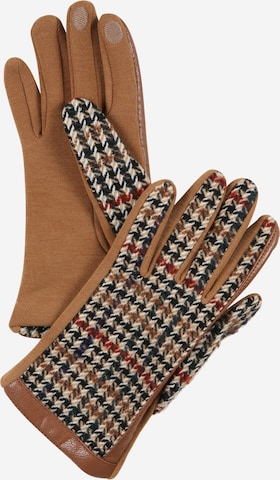 ESPRIT Full Finger Gloves in Brown: front