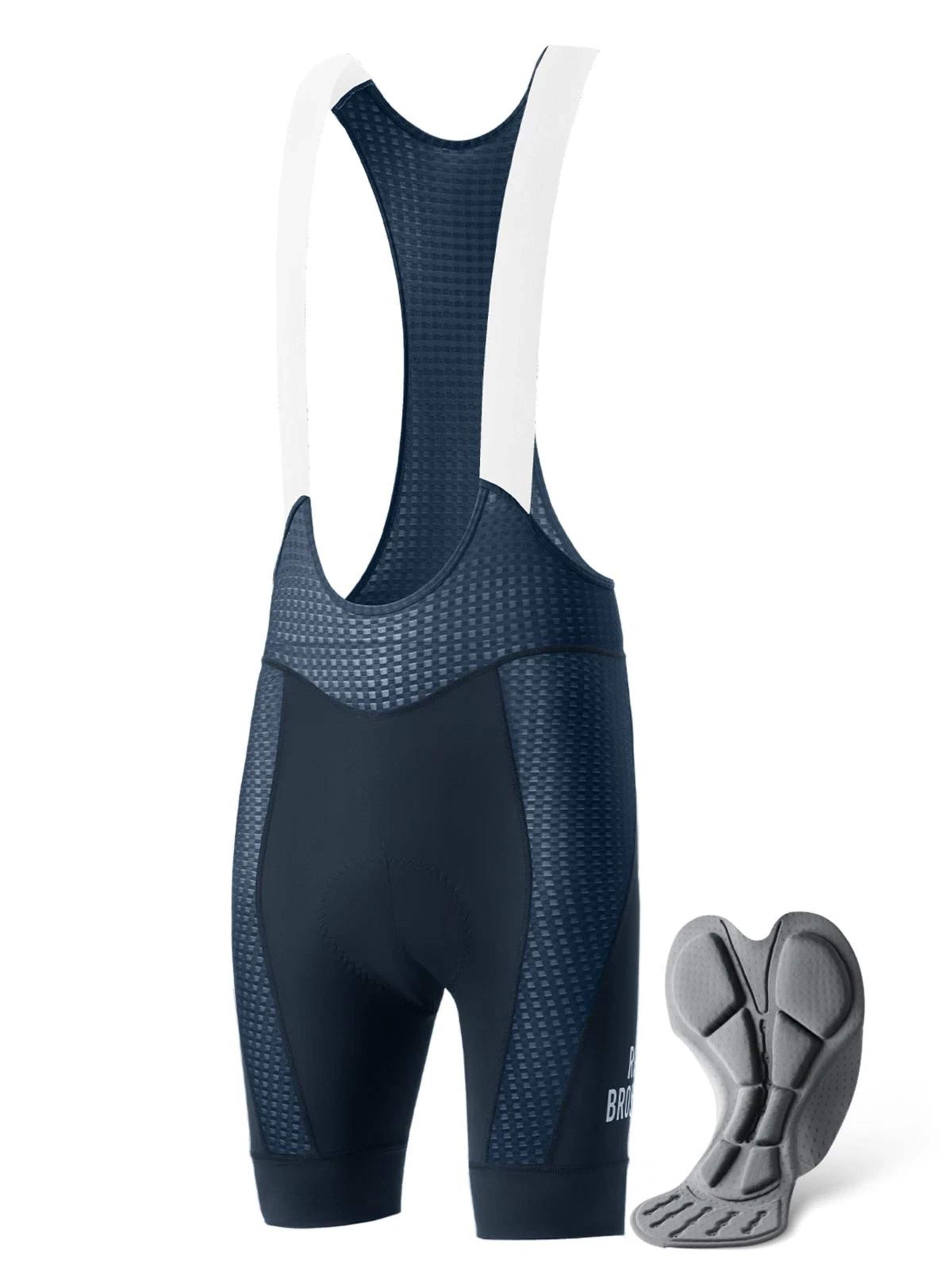 ROCKBROS Skinny Workout Pants 'Fahrrad Trägerhose Gepolsterte Herren' in Blue: front