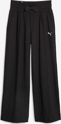 PUMA - Pierna ancha Pantalón deportivo 'HER' en negro: frente