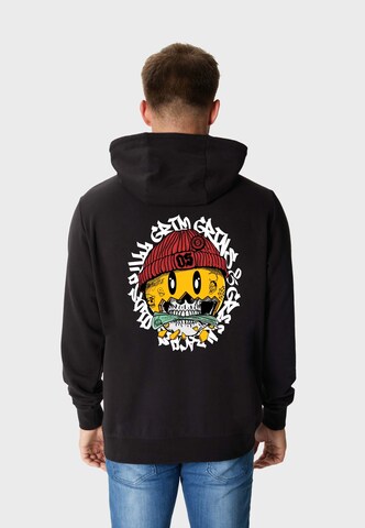 Oldskull Sweater 'Xtreme Smiley Cash Skull Graphic' in Black: front