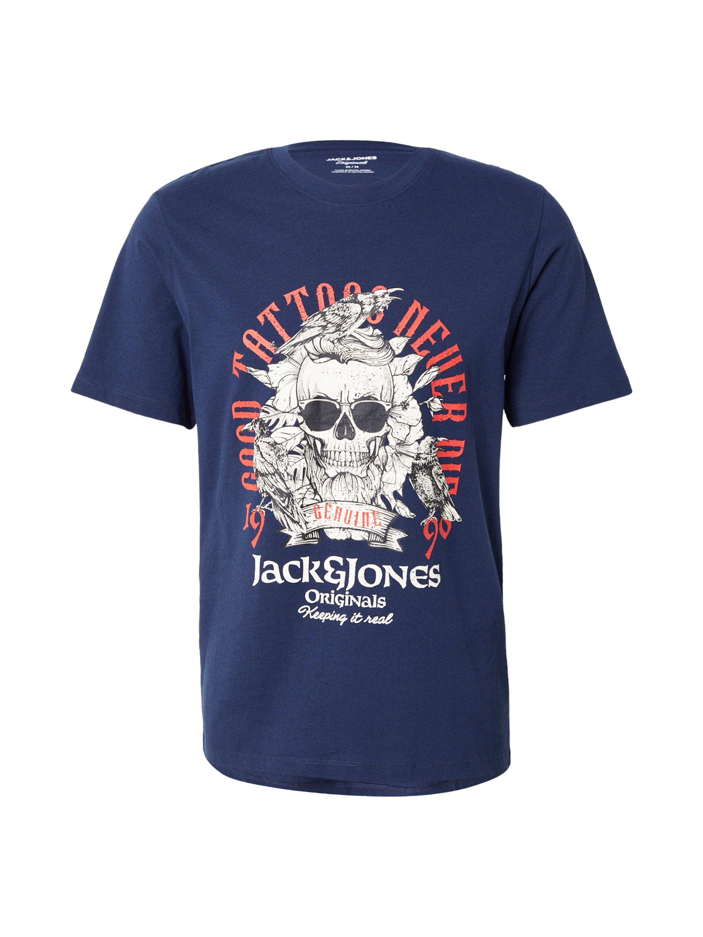 JACK & JONES Majica 'JORSHAPE' | modra barva: sprednja stran