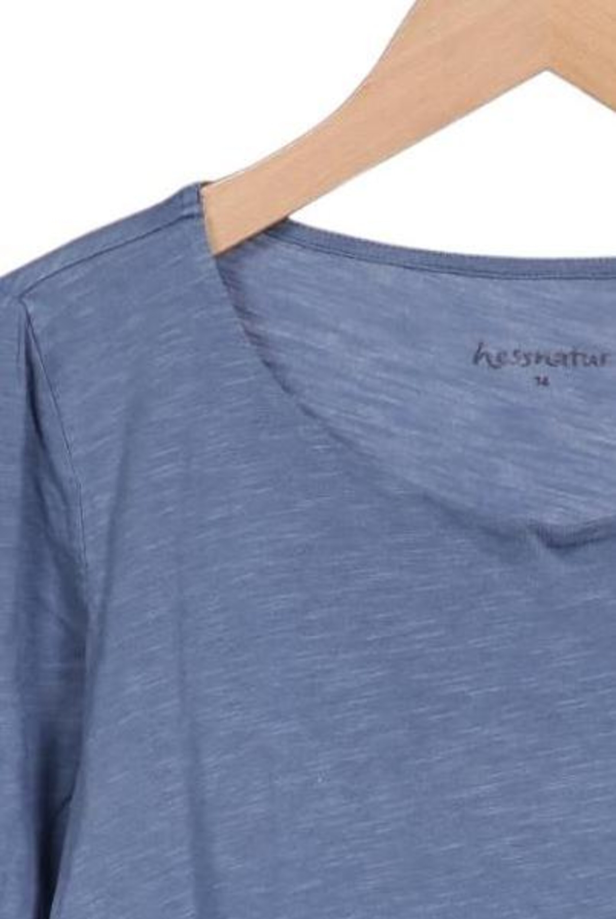 hessnatur Top & Shirt in XS in Blue