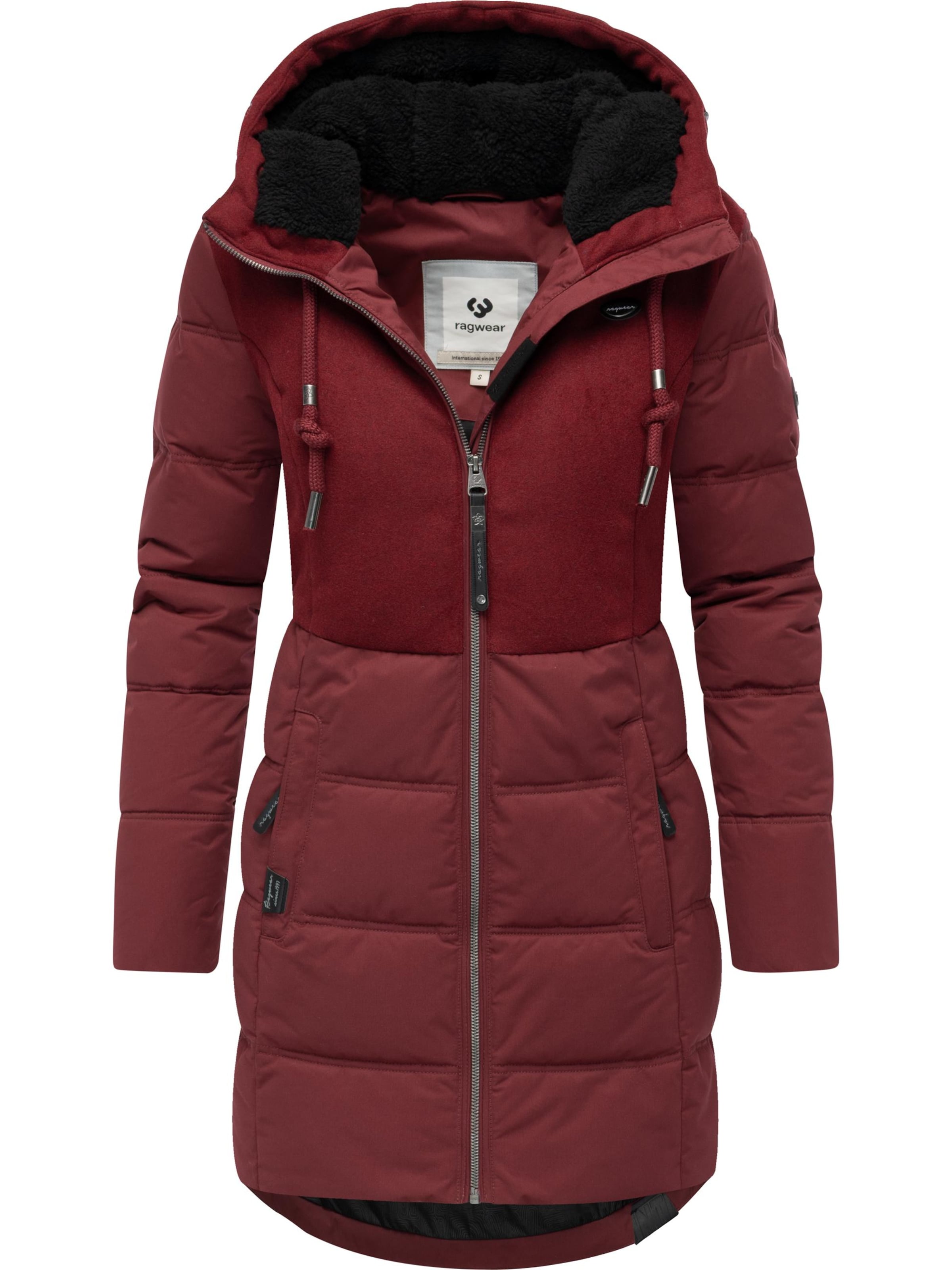 Manteau d’hiver 'Ashani' Ragwear en rouge