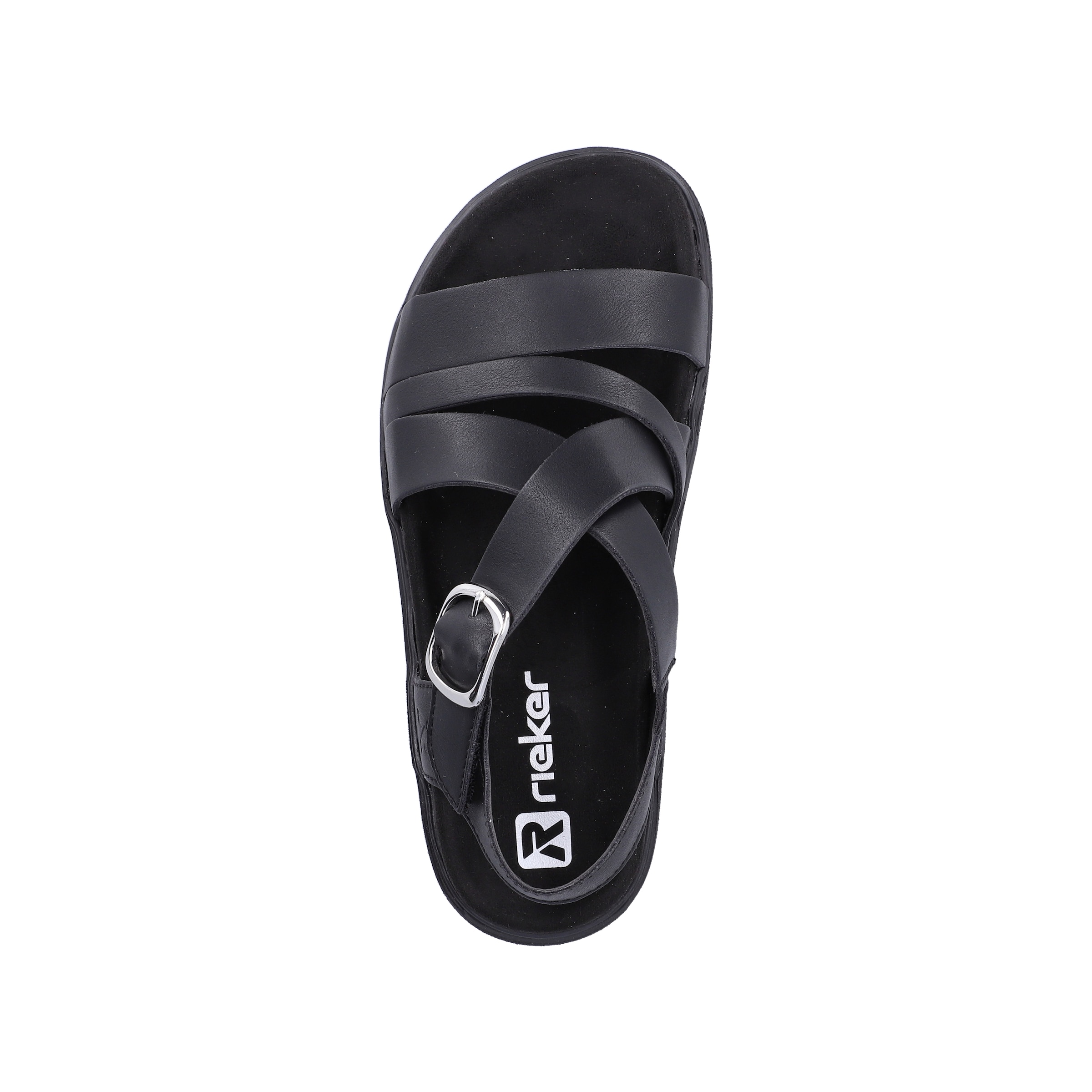 Rieker Strap Sandals 'V5663' in Black