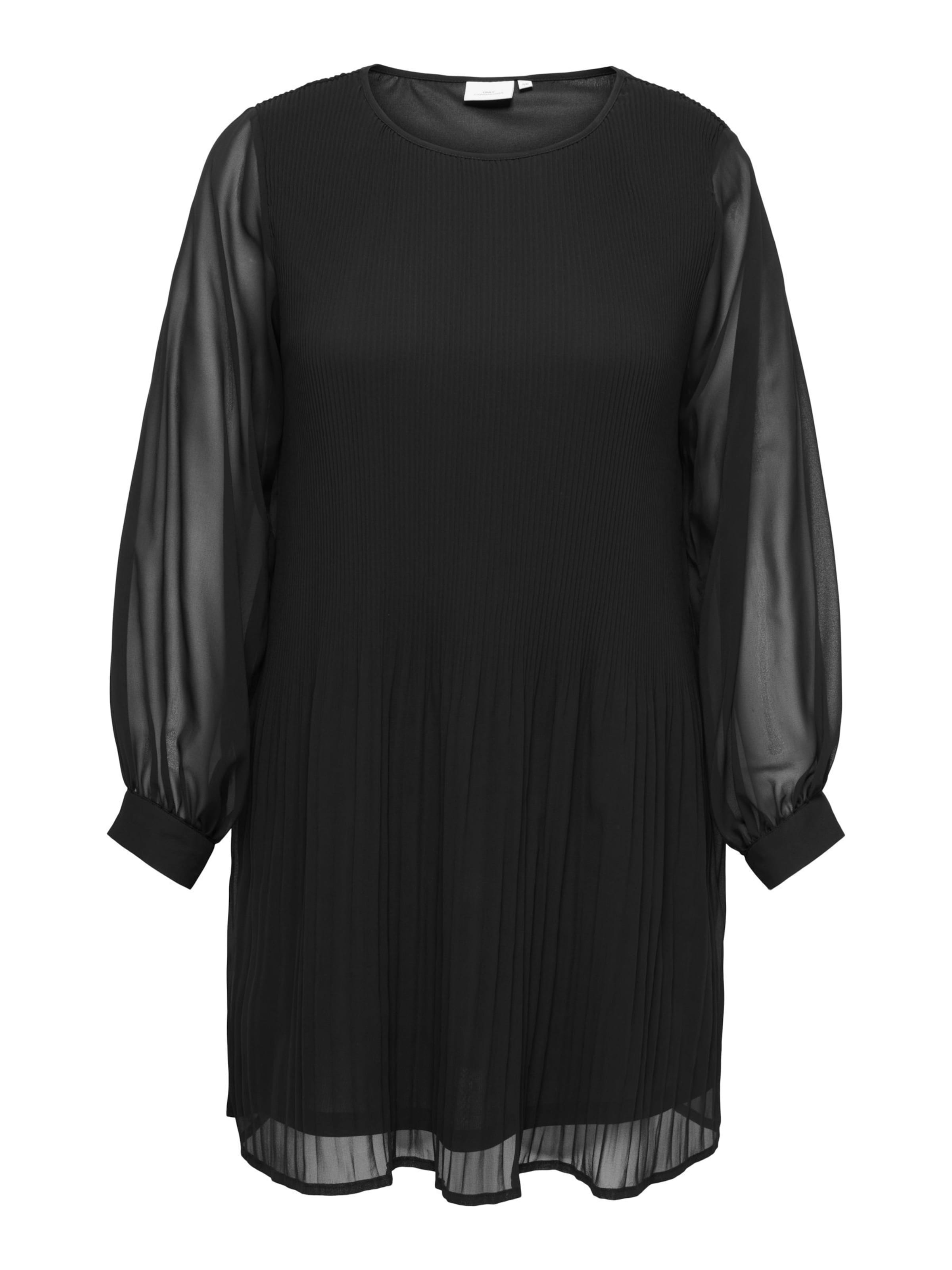 ONLY Carmakoma Jurk 'CARPinna' in Zwart: voorkant