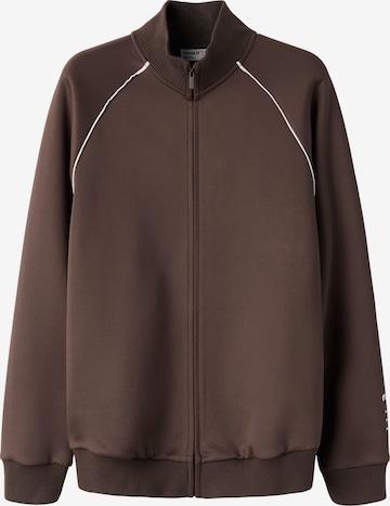 Veste de survêtement NAME IT en marron : devant