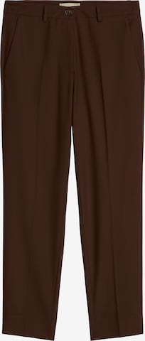 Marc O'Polo Slimfit Pantalon 'Malin' in Bruin: voorkant