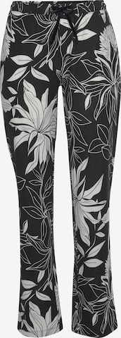 LASCANA - Pantalón de pijama en negro: frente